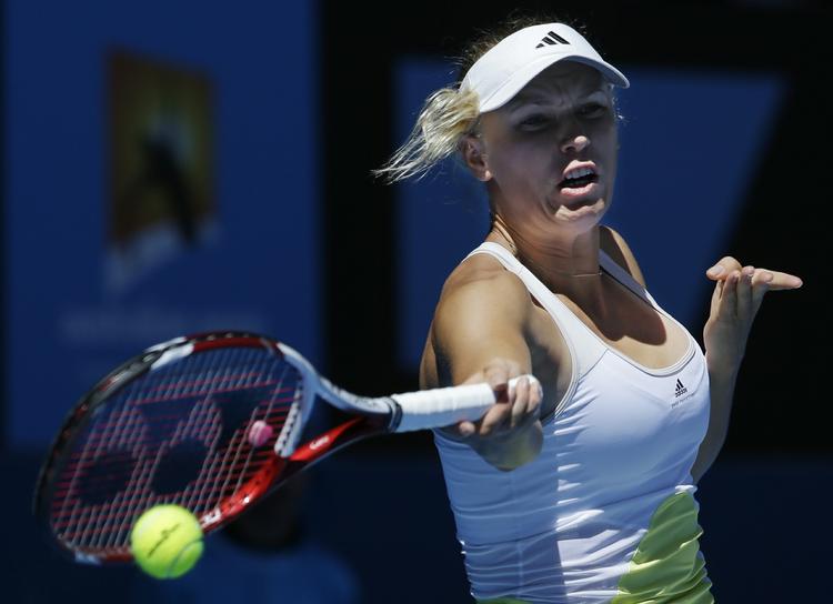 NERVER. Caroline Wozniacki viste stærk psyke, da hendes kamp mod tyske Sabine Lisicki skulle afgøres. 