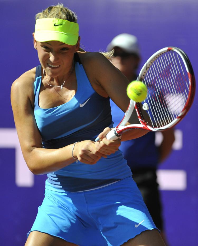 Fremgang. For et år siden spillede Donna Vekic med i juniorturneringen i Melbourne og røg ud allerede i 1. runde. 