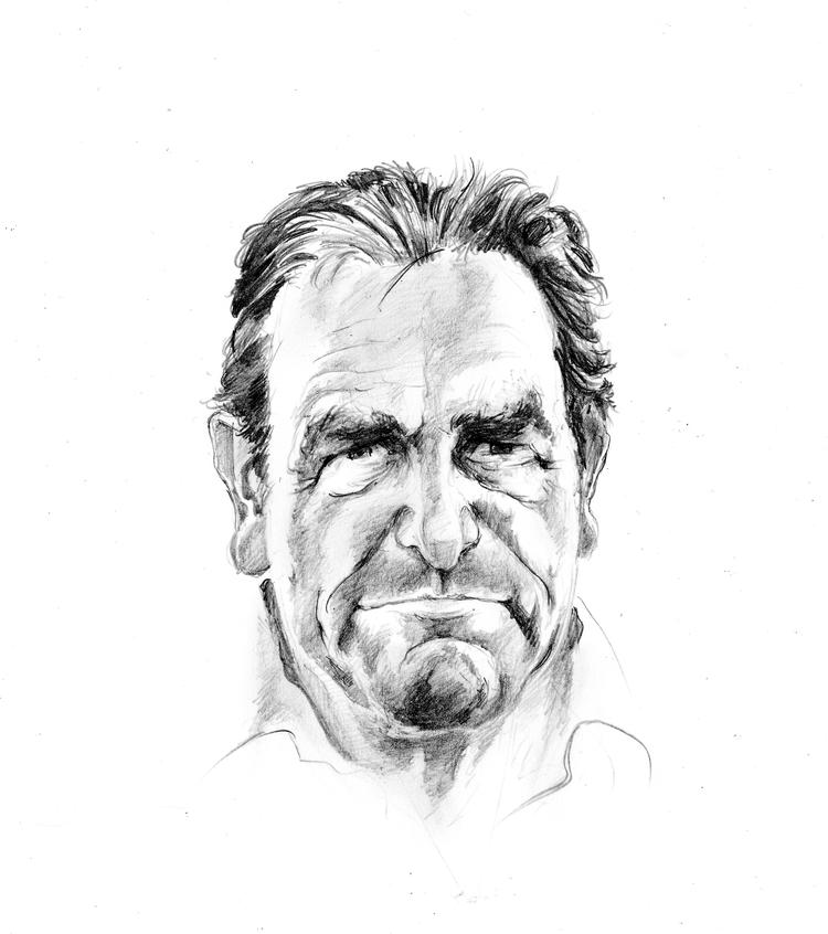 Aktuel. Jens Christian Grøndal er aktuel med essaysamlingen 'Den sibiriske måne', som  udkommer på Lindhardt og Ringhof  i morgen. Tegning: Roald Als 