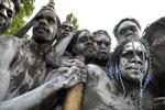 MIGRATION. Repræsentanter for den oprindelige australske befolkning fotograferet i hovedstaden Canberra. Nu viser dna-forskning, at der har været en indvandring fra Indien til landet for ca. 4.000 år siden. 