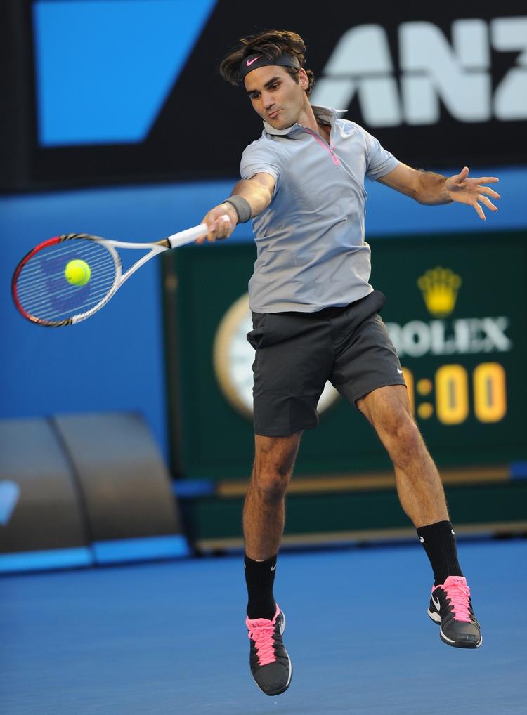 Videre. 31-årige Roger Federer har vundet turneringen i Melbourne fi regange tidligere: 2004, 2006, 2007 og 2010 