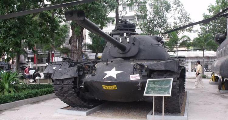 Forladt. En amerikansk tank på War Remnants Museum i Ho Chi Minh City i Vietnam. 