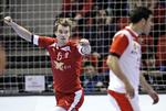 MÅLFEST. Trods sin status som opbakning for Danmarks VM-topscorer, Anders Eggert, har Casper U. Mortensen bidraget flittigt til den danske VM-målfest. 