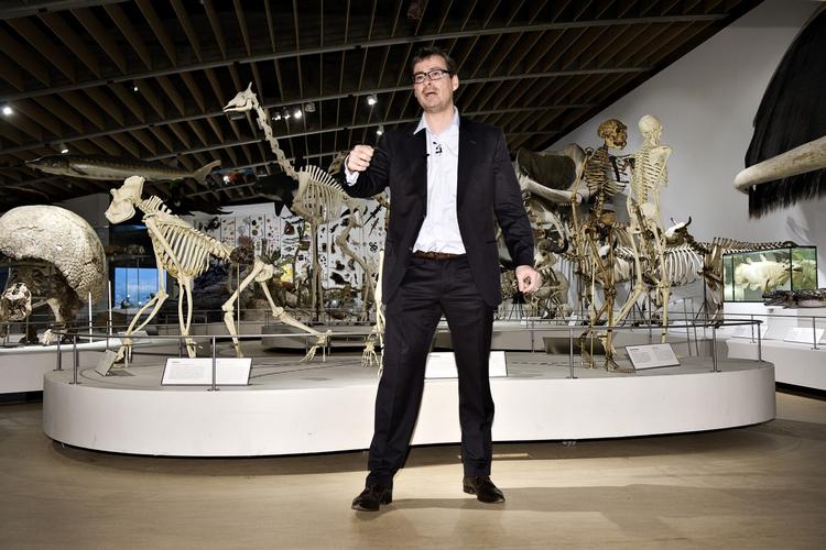 Gennembrud. Eske Willerslev, professor ved Grundforskningscenter for Geogenetik, ved præsentationen af centrets banebrydende kortlægning i 2010. 