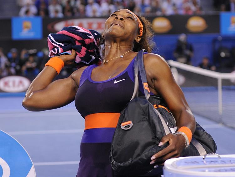 Muskelkvinde. Der er saft og kraft i Serena Williams' slag. Ikke mindst hendes stærke serv. 