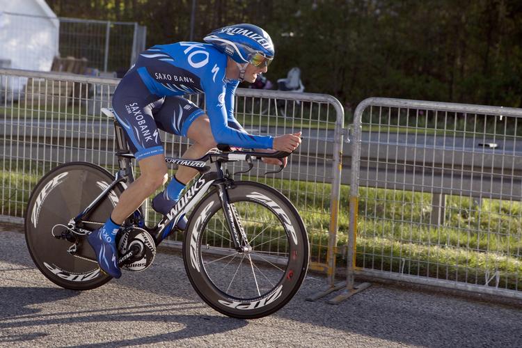 Vinderkurs. Geraint Thomas fører løbet foran belgieren Ben Hermans. 