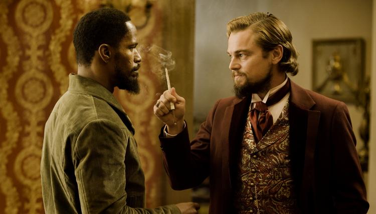 slaveri. Leonardo DiCaprio og Jamie Foxx spiller begge med i Tarantinos spaghettiwestern 'Django Unchained', som har premiere d. 24. januar. 