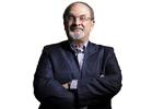 forfatter. Salman Rushdie er forfatter til den omdiskuterede bog 'De sataniske vers'. 
