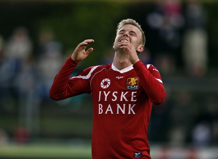 Videre. Det blev til seks mål i 32  kampe for Christian Gytkjær. 