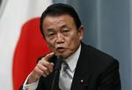 KONTROVERSIEL. Japans finansminister og vicepremierminister Taro Aso til et møde i december. 