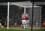 MÅLAMOK. Fire mål på 12 minutter scorede Arsenal i starten af anden halvleg. 