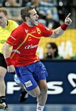 MÅLSCORER. Tretten forskellige spillere kom på måltavlen, Victor Tomas to gange, da Spanien spillede sig i VM-finalen. 