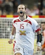STREGEN. Med fem mål og en jætteindsats i forsvaret bidrog Jesper Nøddesbo til at spille Danmark i den tredje VM-finale. 