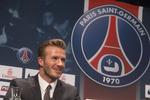 bold-ikon. David Backham blev i dag præsenteret som ny PSG-spiller ved et pressemøde i Paris. 