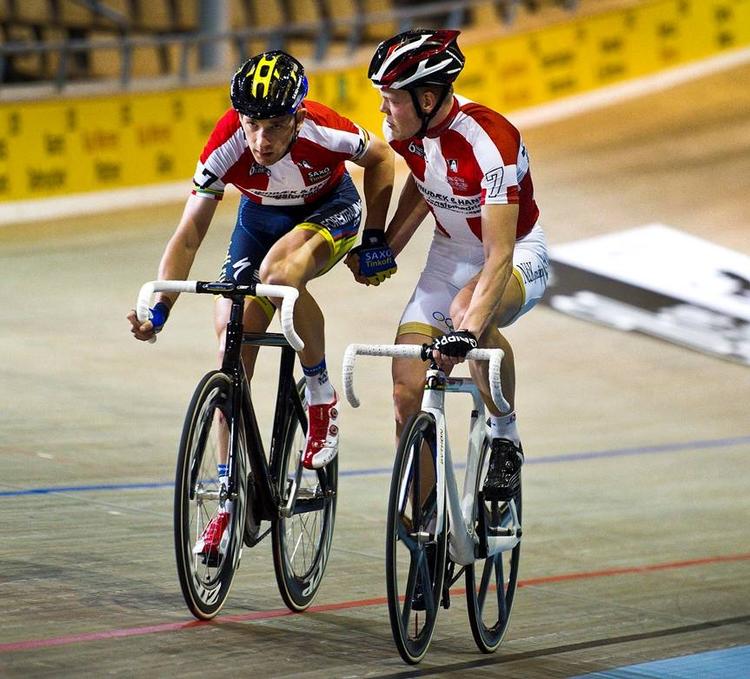 FAVORITTER. Michael Mørkøv og Lasse Norman Hansen har fået den bedst tænkelige start på 6-dagsløbet i Ballerup. 