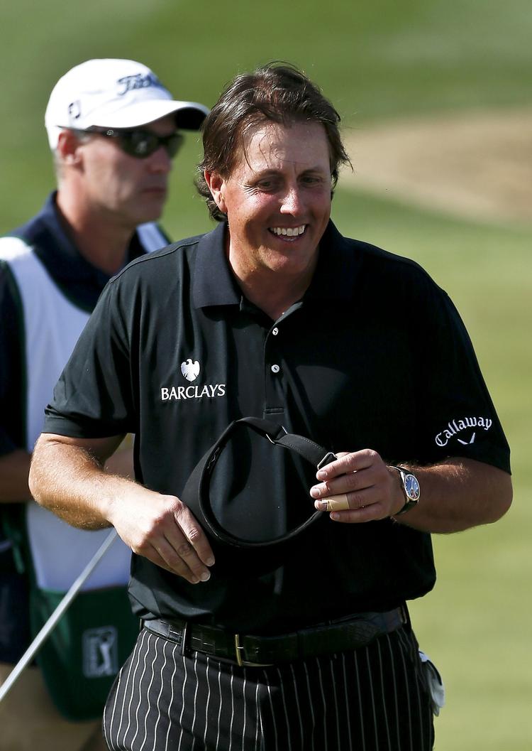 Øv. Mickelson kunne smile. 