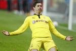 Matchvinder. Med scoringen til 3-2 sendte Robert Lewandowski Borussia Dortmund op på andenpladsen. 