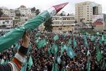 Hamas. I december sidste år fejrede Hamas-tilhængere bevægelsens 25-års jubilæum i Hebron på Vestbredden. 