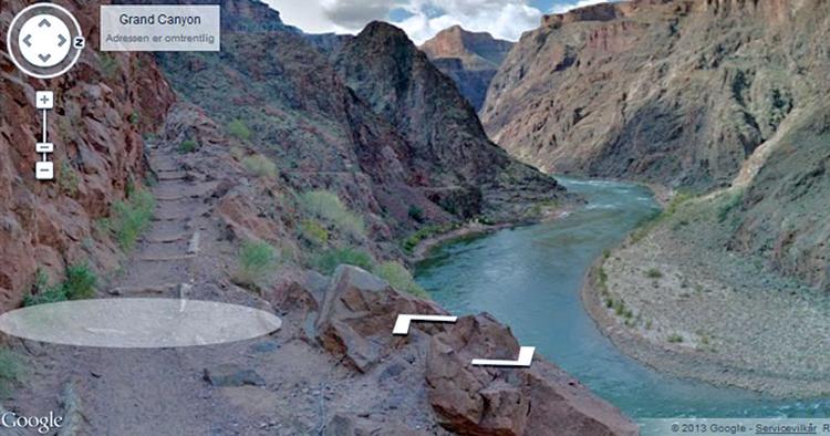 Tag en virtuel vandretur rundt i Grand Canyon med Google. 