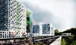 DESIGN. Schmidt Hammer Lassens vinderprojekt til straffedomstolen i Haag er ifølge kulturministeren et godt  eksempel på, hvad dansk arkitektur skal eksportere endnu mere af. Illustration: Schmidt Hammer Lassen 