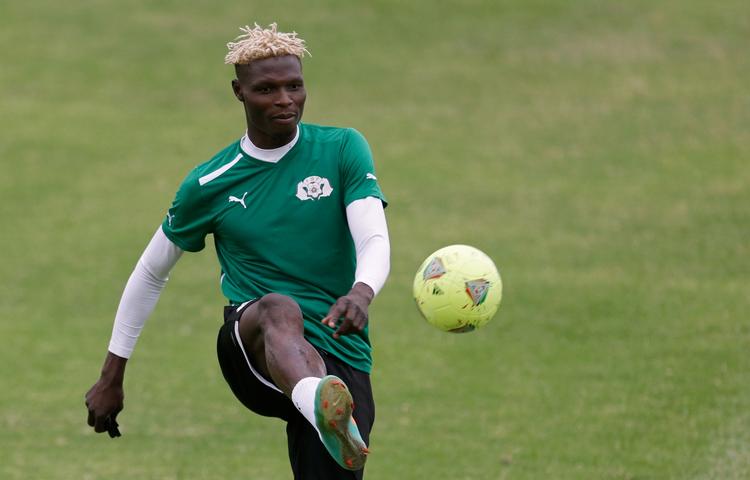 overraskelse. Burkina Fasos Aristide Bance træner før nationens semifinaleopgør mod Ghana ved de afrikanske mesterskaber. 