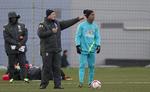 veteraner. Brasiliens landstræner  Luiz Felipe Scolari (tv) har hentet Ronaldinho (th) tilbage i landsholdstruppen. 