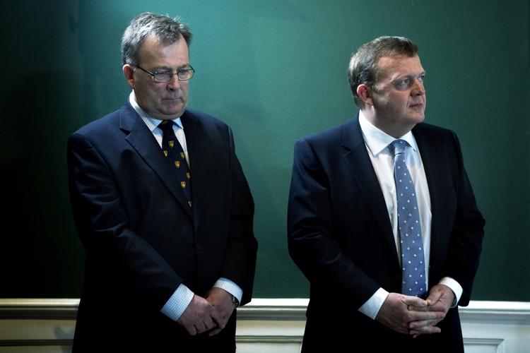 Claus Hjort Frederiksen og Lars Løkke Rasmussen har begge udtalt sig yderst skeptisk over for Grønlands råstofambitioner. 