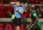 Forskrækkelse. Afbrænderen fra Prejuce Nakoulma blev Burkina Fasos eneste i slaget på straffespark. 