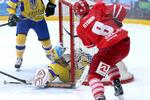 Besejret. Danmark slog Ukraine 2-0 i OL-kvalifikationsturneringen i ishockey. 