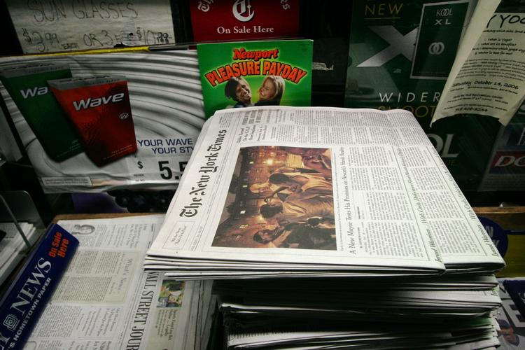 Succes. Antallet af digitale abonnenter på New York Times er steget med 13 procent på et kvartal. 