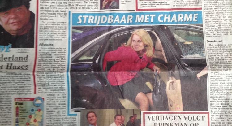 Stridbar. Statsminister Helle Thorning-Schmidt er på forsiden af stor hollandsk avis. 
