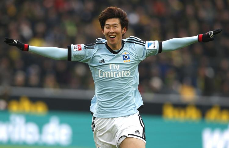 drama. Hamburgs Heung-Min Son scorede et mål mod Dortmund, der kandiderer til ugens mål. 