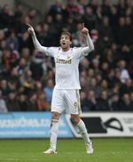 topscorer. Swanseas Michu scorede to mål i opgøret mod QPR. Det gjorde han forøvrigt også i det første opgør mellem de to hold. 