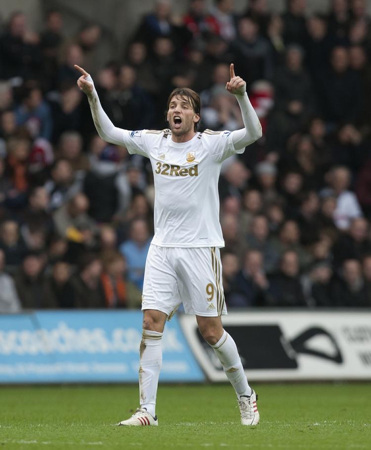 topscorer. Swanseas Michu scorede to mål i opgøret mod QPR. Det gjorde han forøvrigt også i det første opgør mellem de to hold. 
