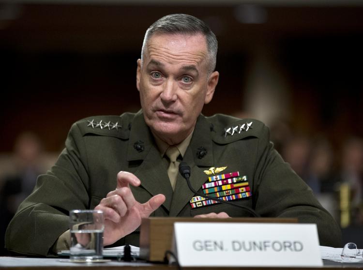 General. Joseph Dunford (billedet, red.) overtager jobbet efter general John Allen, der bliver Natos nye militære leder i Europa som afløser for den amerikanske admiral James Stavridis. 
