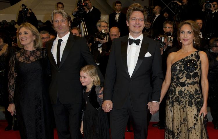 Stjerner. Mads Mikkelsen og Thomas Vinterberg tager her turen op ad den røde løber, da de præsenterede 'Jagten' på sidste års Cannes-festival. I aften blev det knap så succesrigt 