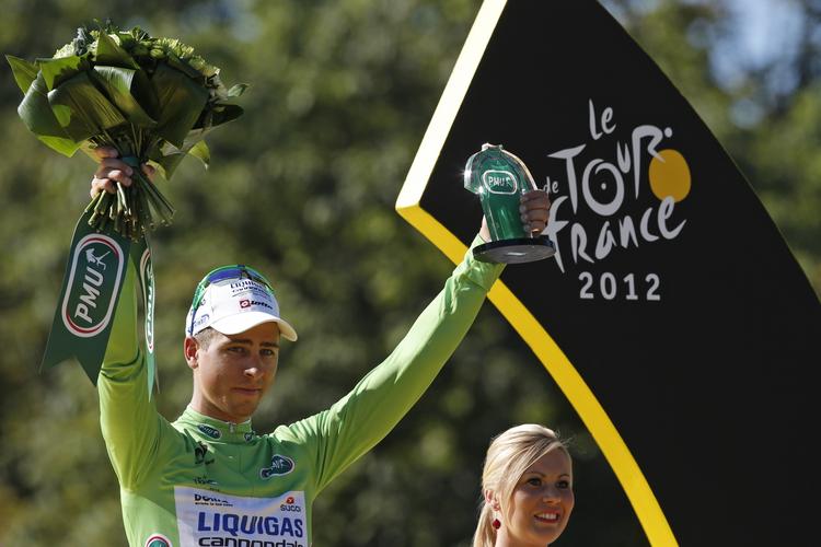 Grøn. I sommer vandt Peter Sagan den grønne pointtrøje i Tour de France, og nu er slovakken i gang med en ny  sejrsrække. 