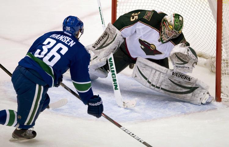Målmager. Jannik Hansen har nu scoret i tre af Vancouver Canucks fire seneste kampe. 