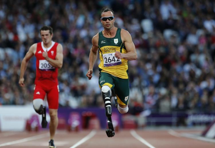 Pistorius, der også er kendt under navnet 'Blade Runner', under mændenes 100-meter-løb under sommerens OL. 