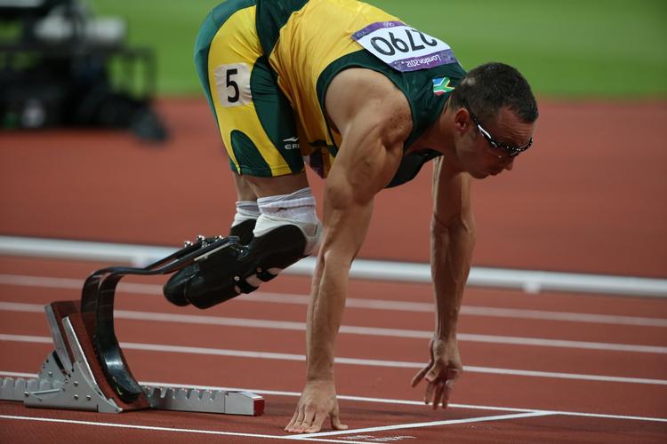 Semifinalen på det olympiske stadion i London, 2012. 