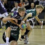 Pokalfinalist. I årets pokalfinale måtte Jesper Jensen (th.) nøjes med en tabermedalje, da Århus Håndbold vamdt. 