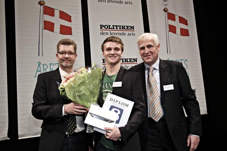 Talent. Den unge, danske atlet Daniel Wagner Jørgensen (i midten) blev fremhævet som et stort talent af Oscar Pistorius. 