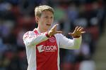 Kontrakt.  I Ajax er den offensive venstrekant Viktor Fischers domæne. 
