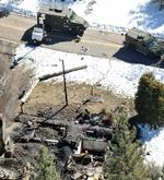 Udbrændt. Nedbrændingen af hytten var kulminationen på en ugelang menneskejagt, der sluttede i det bjergrige skiområde Big Bear i Californien 13. februar. 