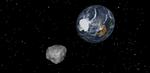 Værdifuld. Denne animation fra Nasa viser, hvordan det kan have set ud oppe i rummet, da asteroiden passerede Jorden. Hvem der bare kunne få fingrene i den klump. 