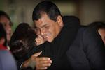 SEJRSSIKKER. Selvom alle stemmer endnu ikke er talt op, er Rafael Correa sikker på, at han skal være præsident for Ecuador i endnu en periode. 