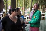 Hammerslag. Her er den populære tv-vært Peter Ingemann på Skanderborg festival for at promovere programmet 'Hammerlsg'. 