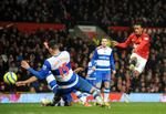 Mål. Nani bringer United foran i kampen mod Reading, som favoritterne endte med at vinde 2-1. 