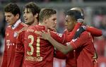 hævntørst. Bayern München er gået fra sejr til sejr i denne sæson, mens dagens modstander i ottendedelsfinalen i Champions League, Arsenal, har haft en noget mere svingende sæson. 