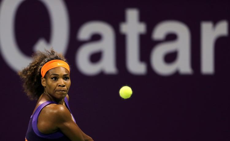 Skadet. Efter finalenederlaget i Qatar måtte Serena Williams opgive at spille i denne uge i Dubai. 